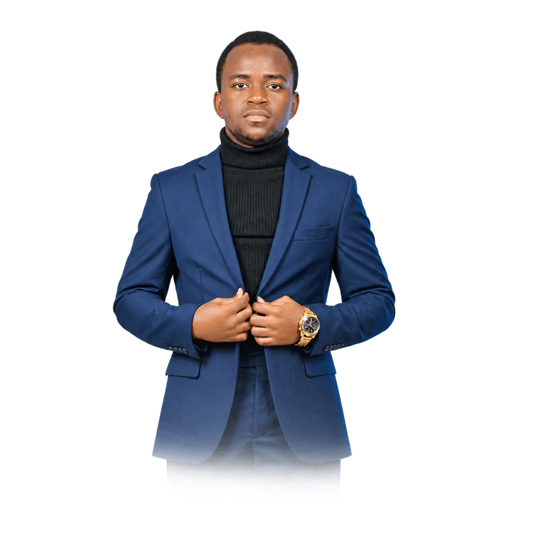 Phoenix, developer and network educator, adjusting his blazer